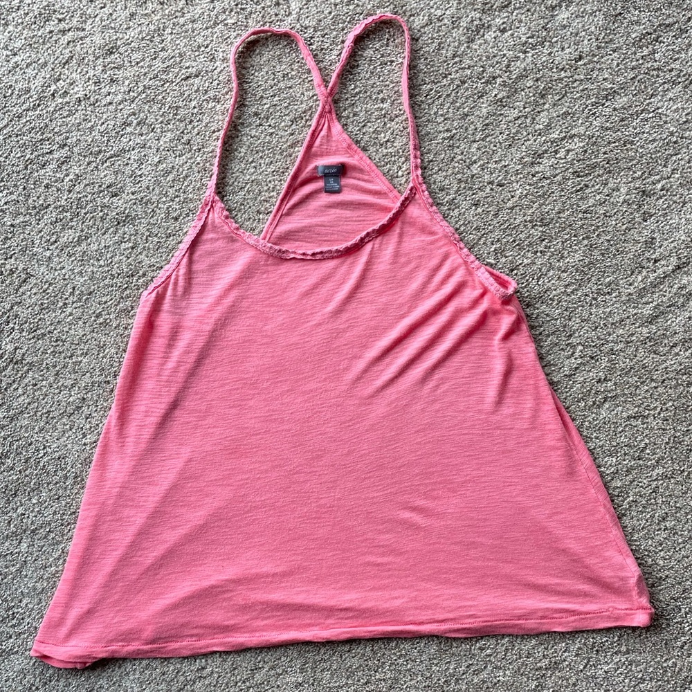 American Eagle Aerie Racerback Pink Tank Small